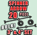 4 Inch Arrow Spinners Plastic Arrow Spinner In 5 Colors For School, Board Spinner(25 Pieces