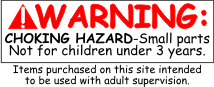 WRANING: CHOKING HAZARD-Small parts. Not for children under 3 years. - Items purchased on this site intended to be used with adult supervision.
