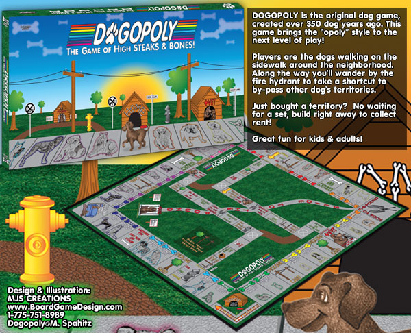 DOGOPOLY - The Game of High STEAKS & BONES!©Spa-Hits Games
